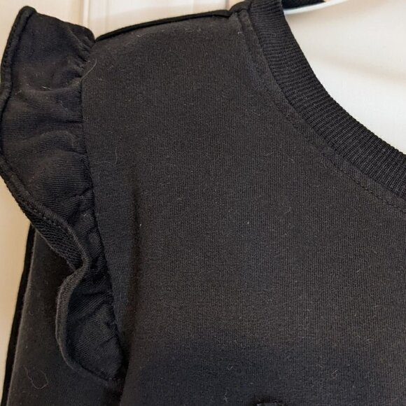 Karl LAGERFELD black ruffle sweatshirt letters Medium B1 - Picture 4 of 13